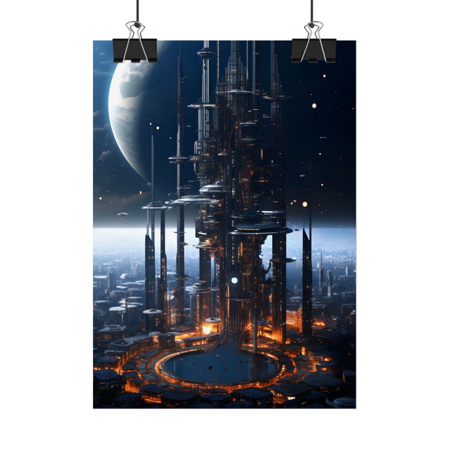 Massive Space Station: Industrial Orbit Artwork - Poster