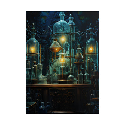 Laboratory Scene: Scientist in Chemical Research - Poster