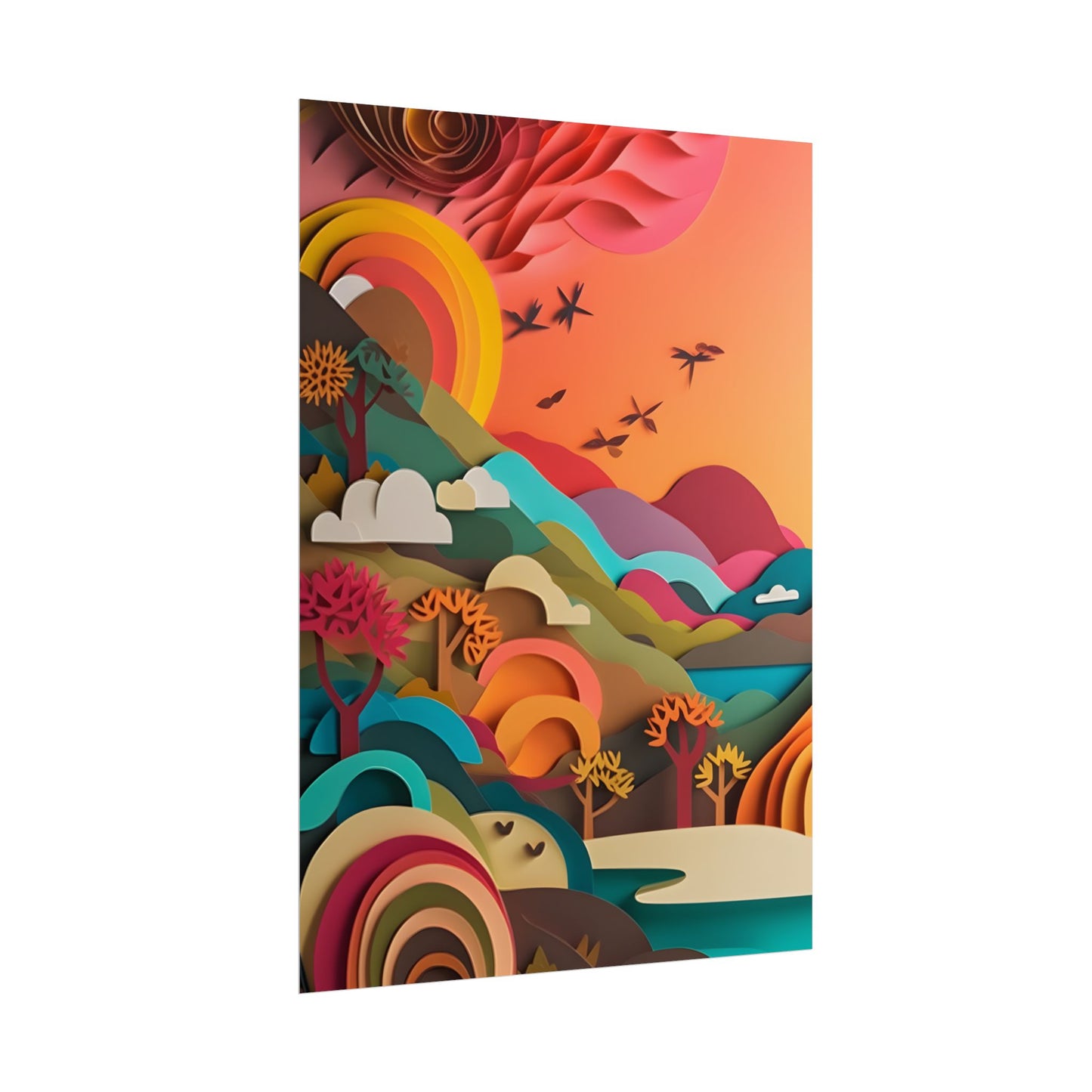 European Quilled Artwork: A Masterpiece of Paper Intricacy - Poster