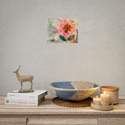 Blooming Growth: Whimsical Flower Art - Poster