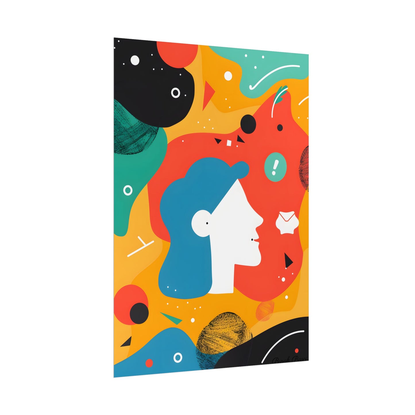Vibrant Growth Mindset: Colorful Motivation Art - Poster
