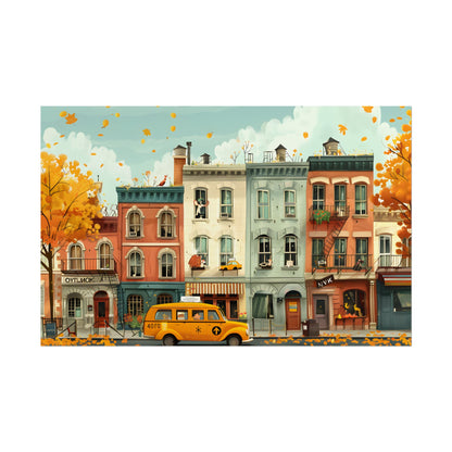 Whimsical Yellow Dream: A Captivating Illustration - Poster
