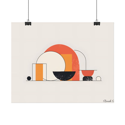 Minimalist Digital Product Design: Bold Block Artwork - Poster