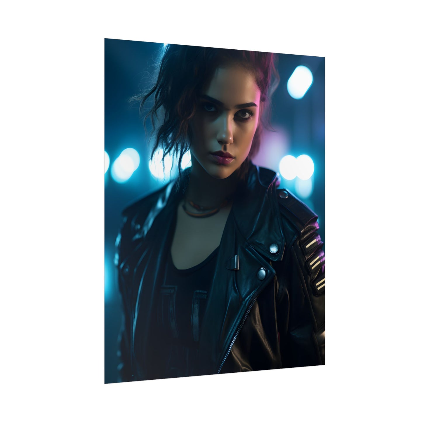 Cyberpunk Dark Beauty: Teenage Artwork - Poster