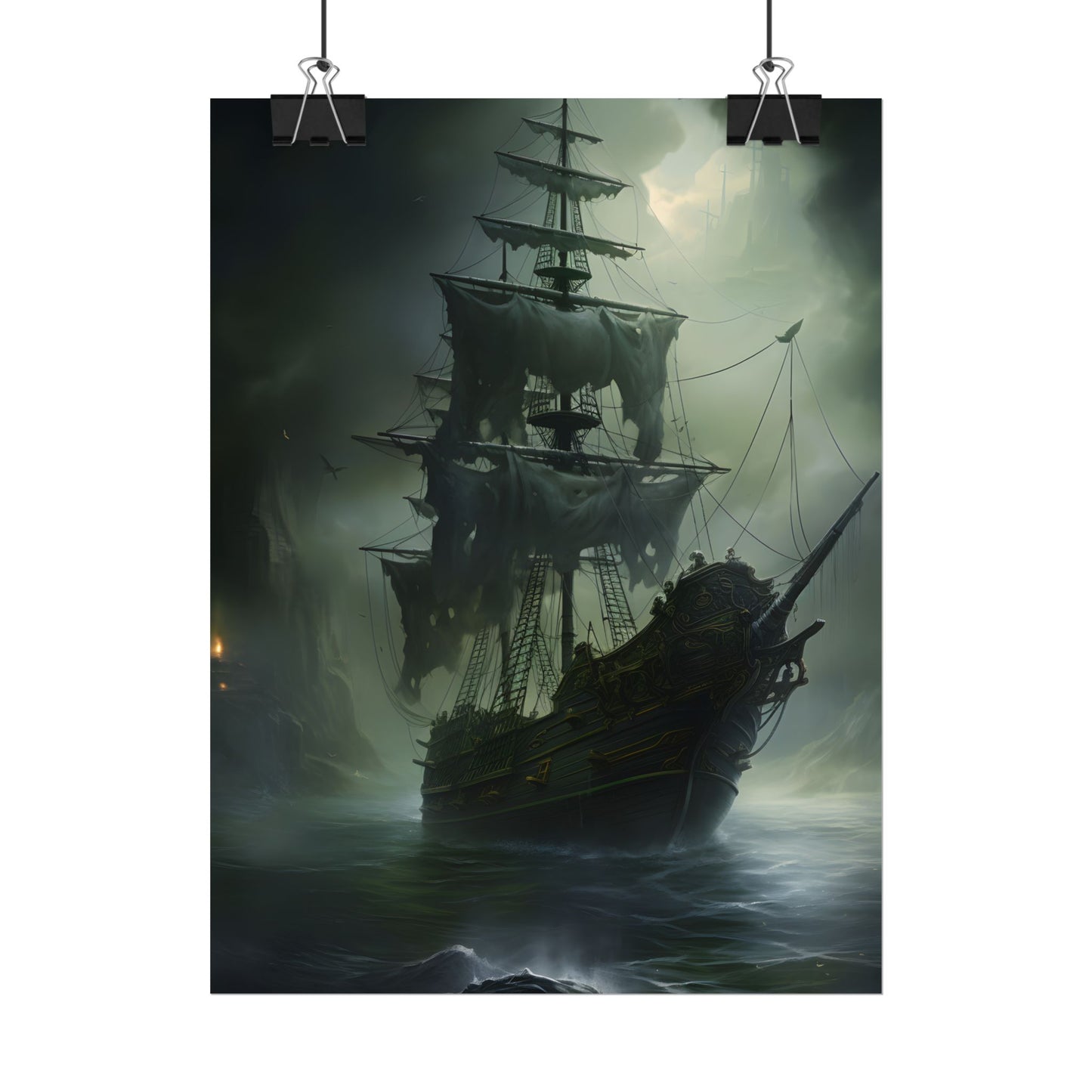 Pirate Ghost Ship: Sailing Through the Ocean - Poster