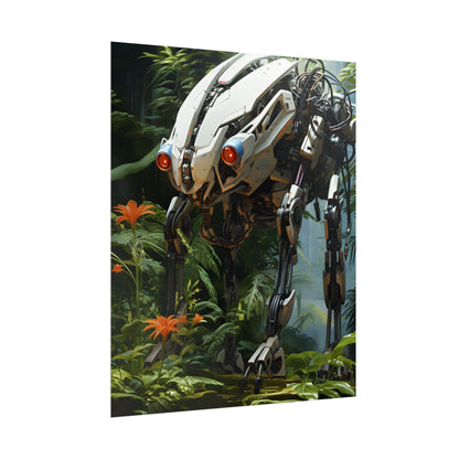 Robotic Wildlife Sanctuary: Harmony in Nature - Poster
