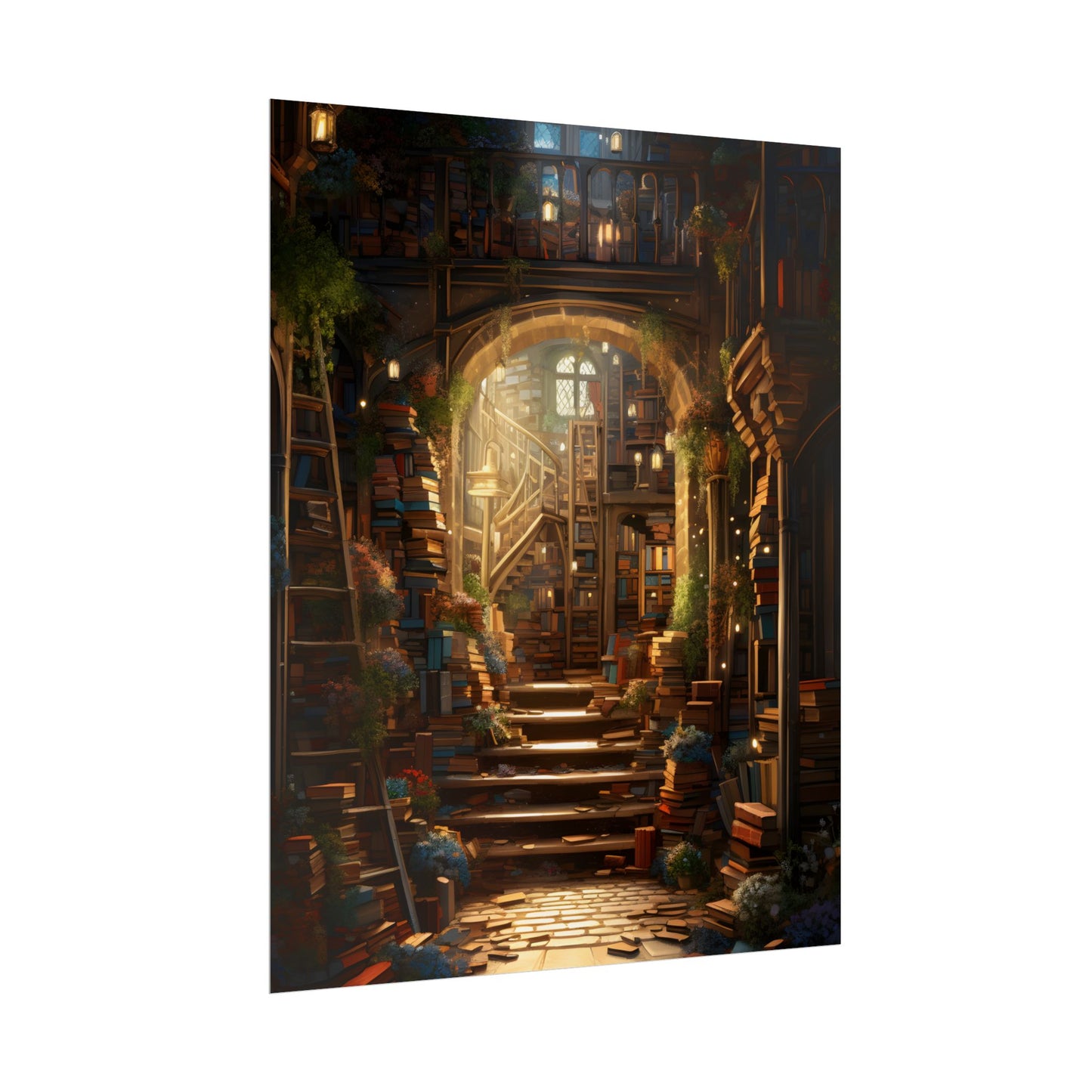 Magical Bookshop: Cozy Artwork of a Charming Bookshop - Poster