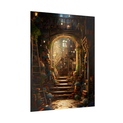 Magical Bookshop: Cozy Artwork of a Charming Bookshop - Poster