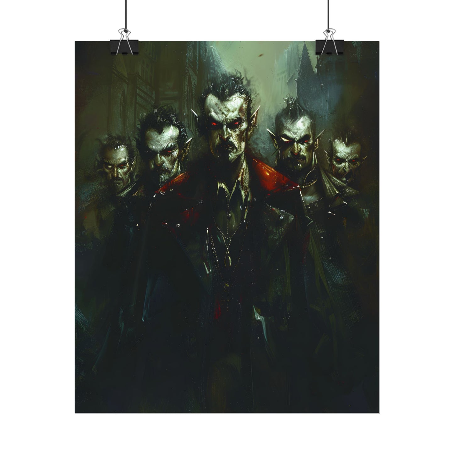 Gothic Vampires: Dark Fantasy Artwork - Poster