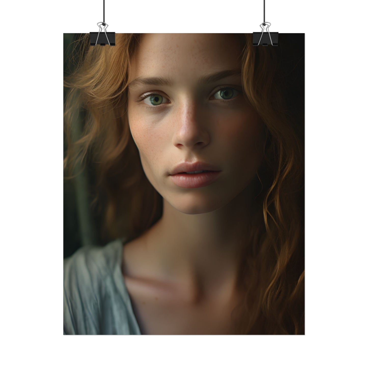 Close-Up Joy: Light Blue Eyes - Poster