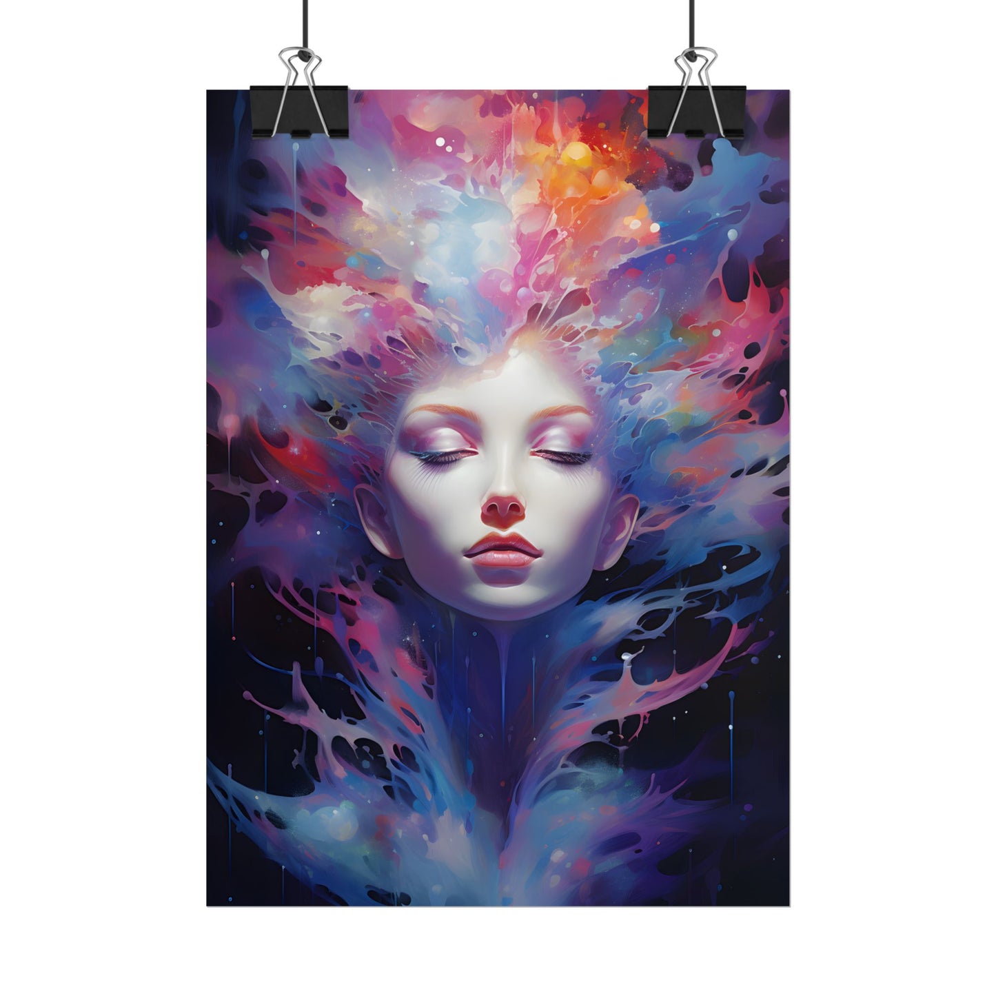Otherworldly Celestial Dreams: Impressionistic Art Gallery - Poster