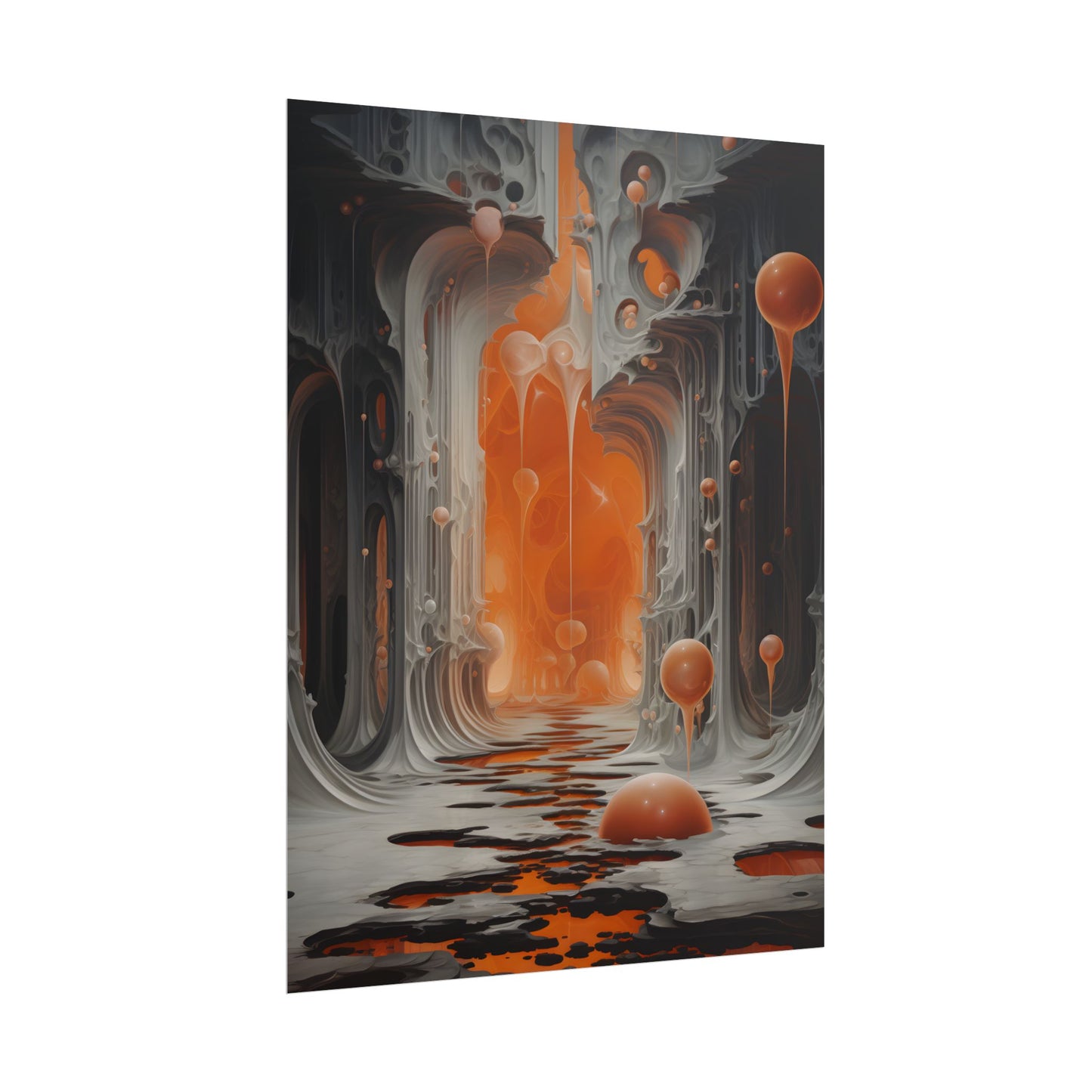 Surreal Fantasy: Tears in Reality with Portals Digital Art - Poster