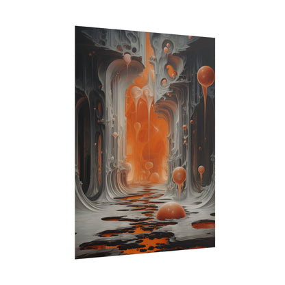 Surreal Fantasy: Tears in Reality with Portals Digital Art - Poster