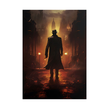 Urban Fantasy Detective: Mystery Graphic Novel Artwork - Poster