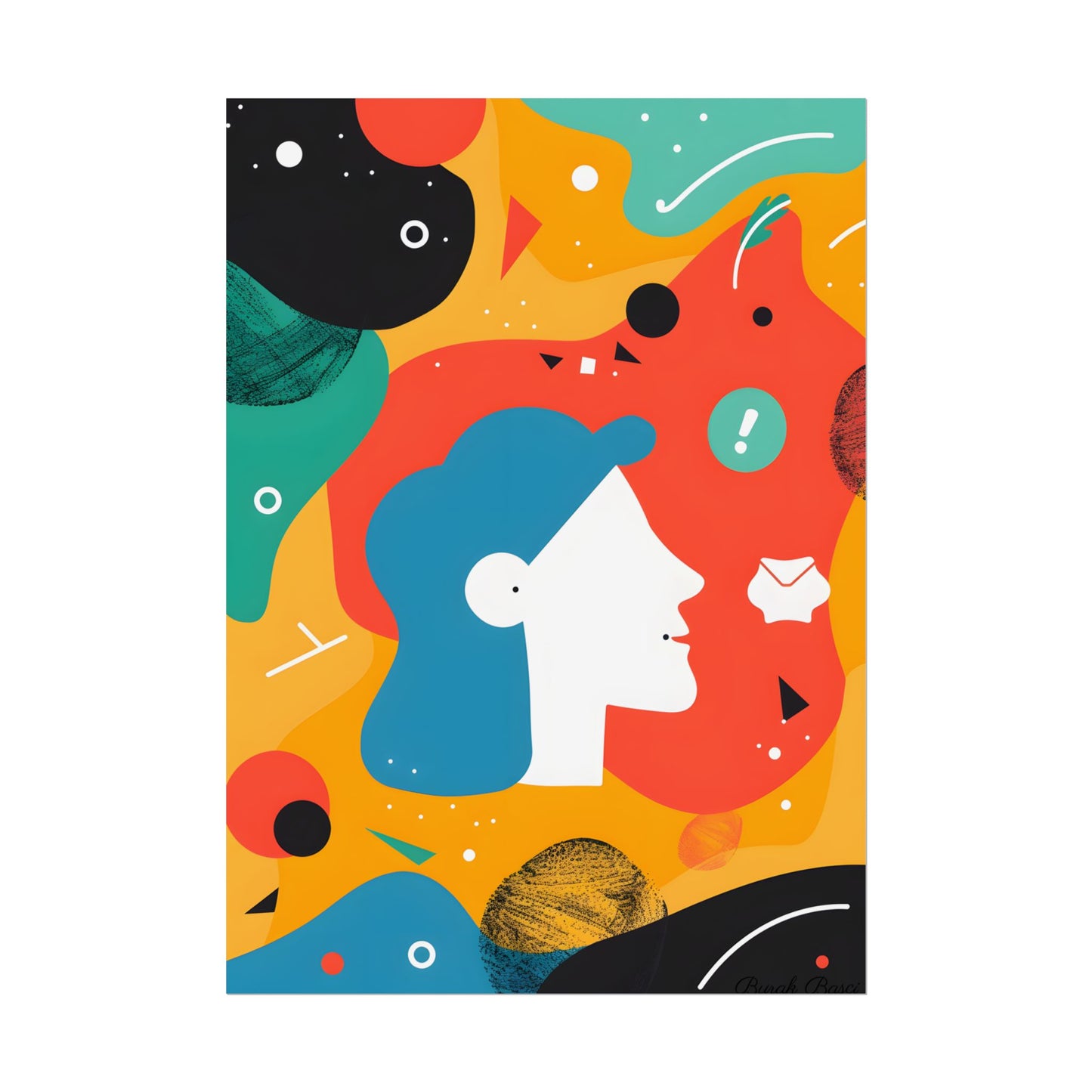 Vibrant Growth Mindset: Colorful Motivation Art - Poster