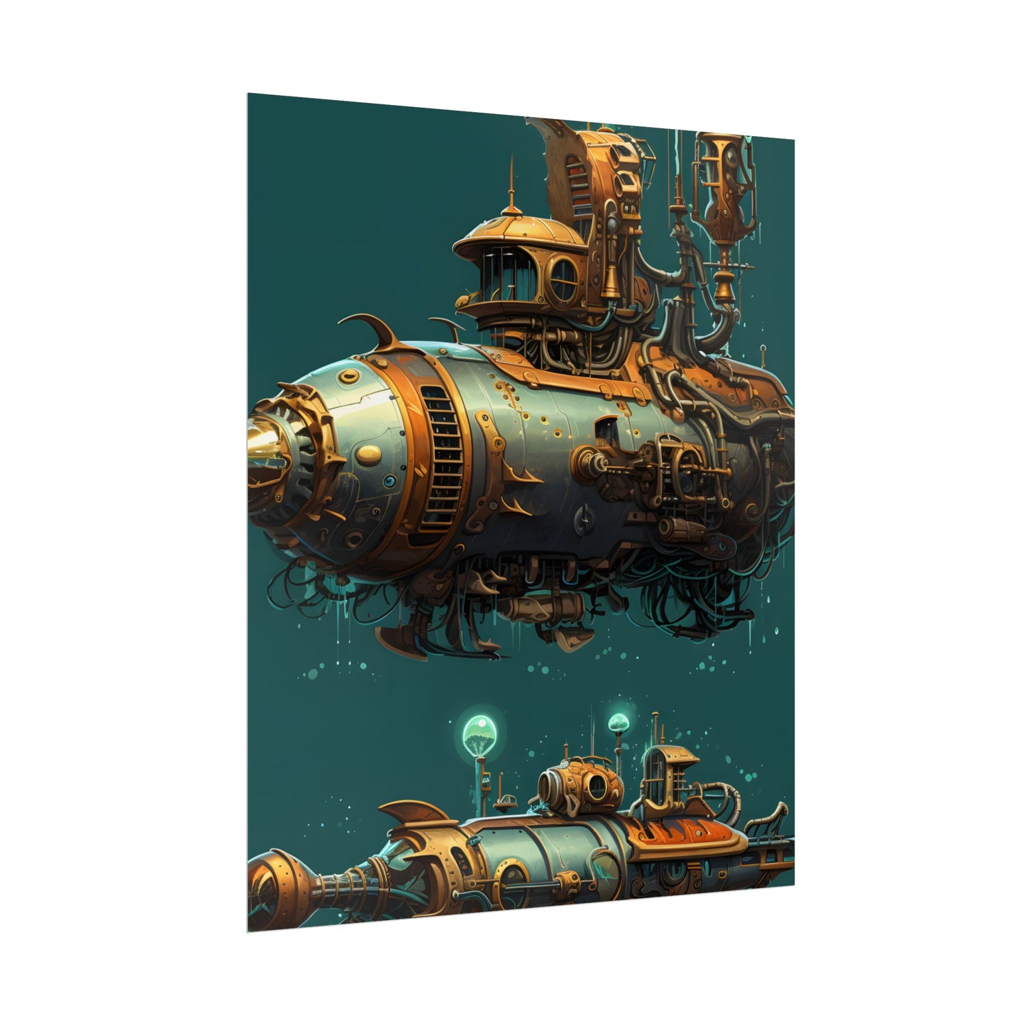 Steampunk Undersea Adventure: Captain Nemos' Submarine Odyssey - Poster