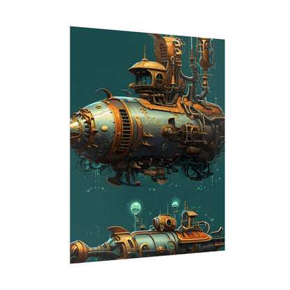 Steampunk Undersea Adventure: Captain Nemos' Submarine Odyssey - Poster