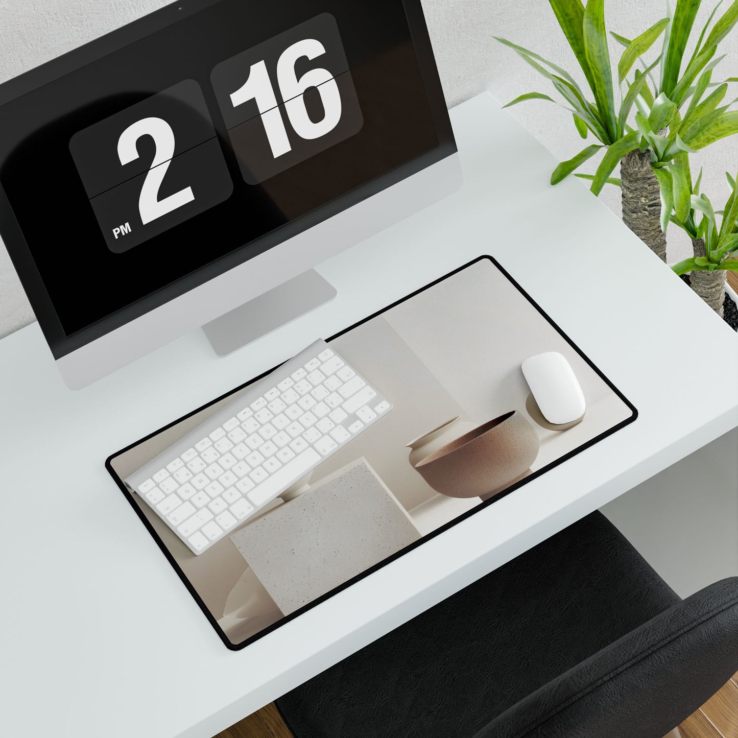 Minimalist Modern Geometry: Artwork Design Product - Desk Mat