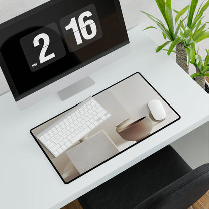 Minimalist Modern Geometry: Artwork Design Product - Desk Mat
