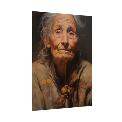 Wisdom of Age: Portrait of an Elderly Person - Poster