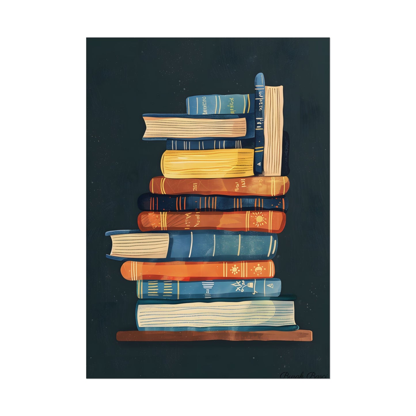 Custom Book Art: Literary Illustration - Poster