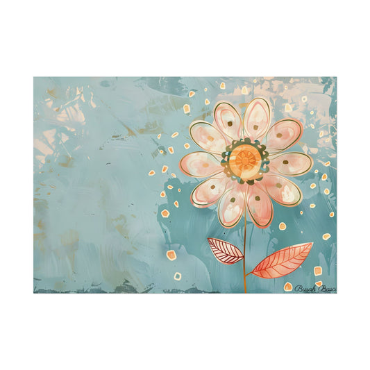 Whimsical Growth Mindset Flower: Blooming Art - Poster