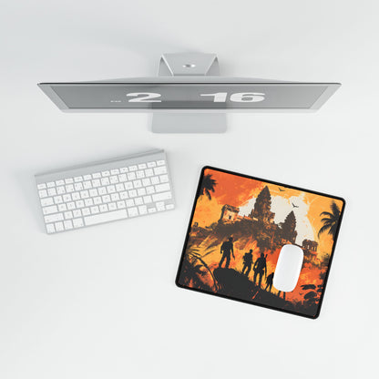 Cityscape: Modern Minimalist Artwork - Desk Mat