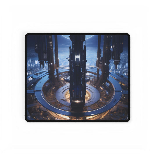 Massive Space Station: A Complex Oasis in Outer Space - Desk Mat