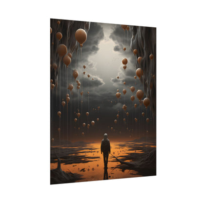 Freedom in Nature: Casual Outdoor Portrait - Poster