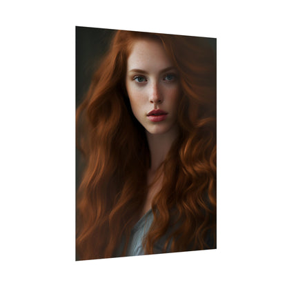 Redheaded Woman: Natural Beauty - Poster