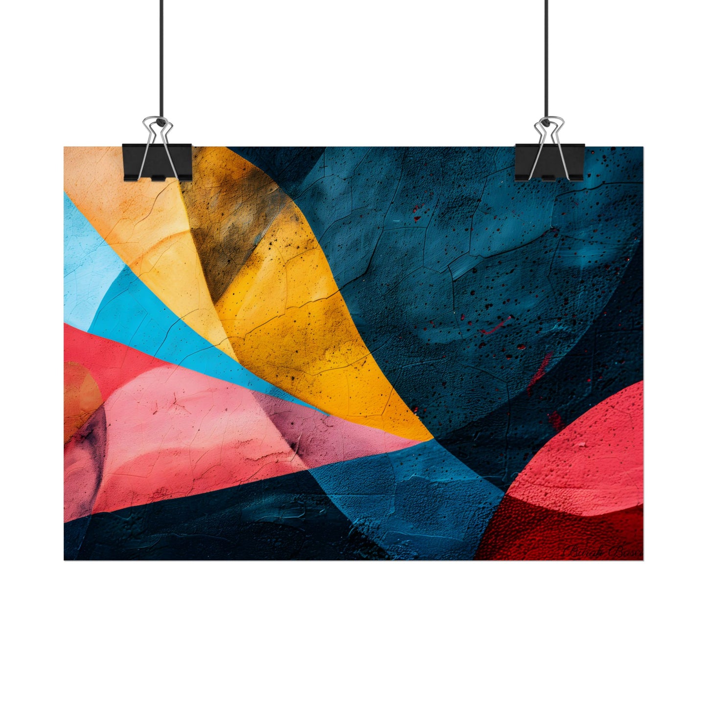 Vibrant Abstract Textured Design: Colorful Artwork - Poster