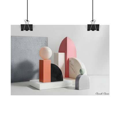 Minimalist Black & White Geometry Product Design: Artwork - Poster