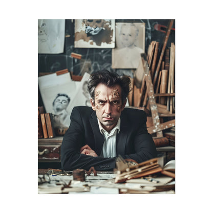 Intimate Self-Reflection: A Man's Portrait - Poster