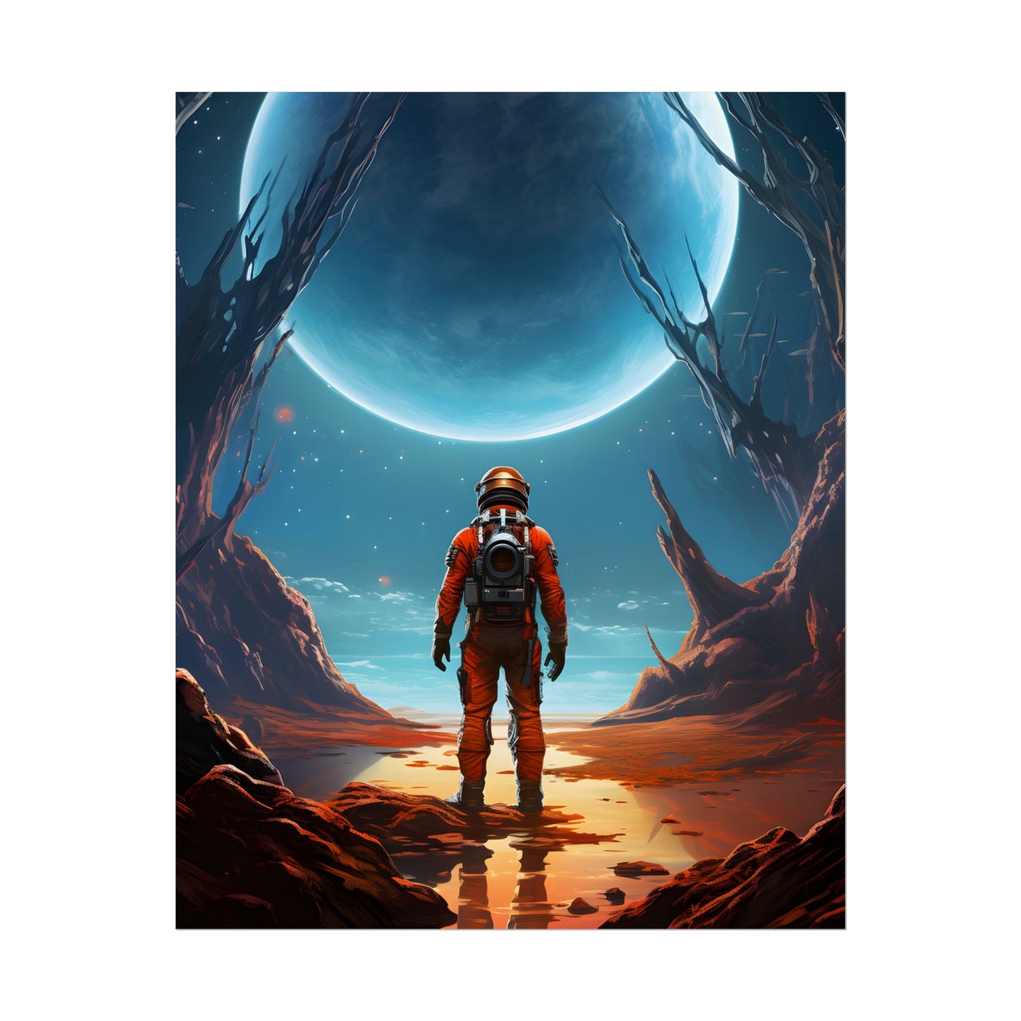 Futuristic Wilderness Explorer - Poster