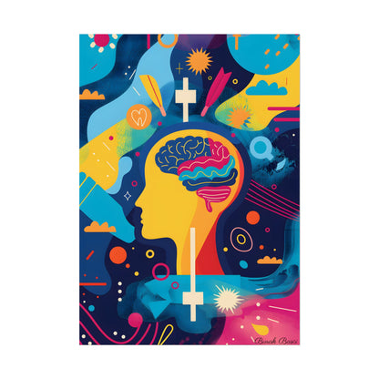 Vibrant Growth Mindset: Inspirational Quote on a Colorful Background - Poster