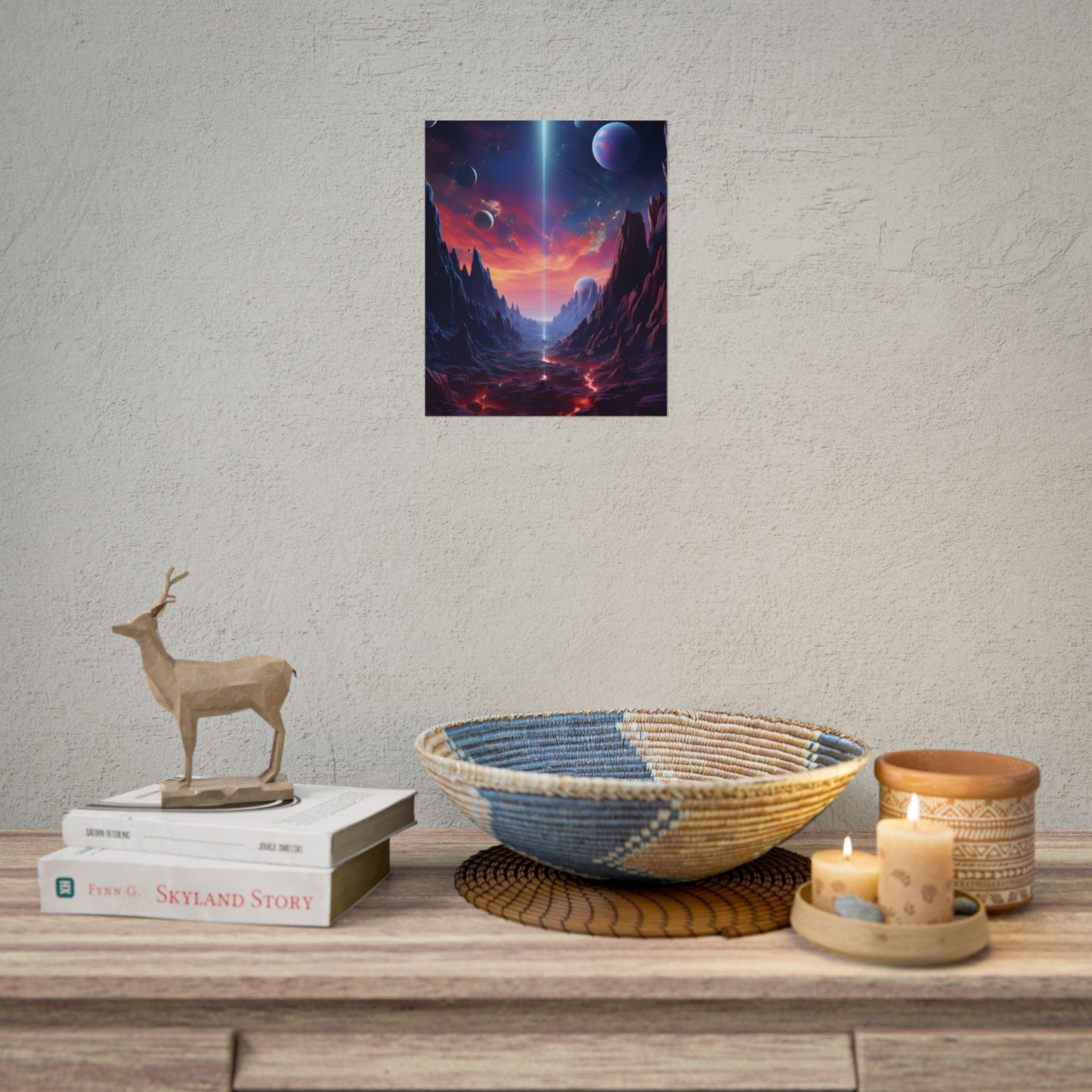 Black Hole Odyssey: A Massive Planet in Space - Poster