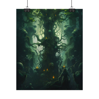 Mystical Forest Guardians: Ancient Tree Spirits Unite - Poster