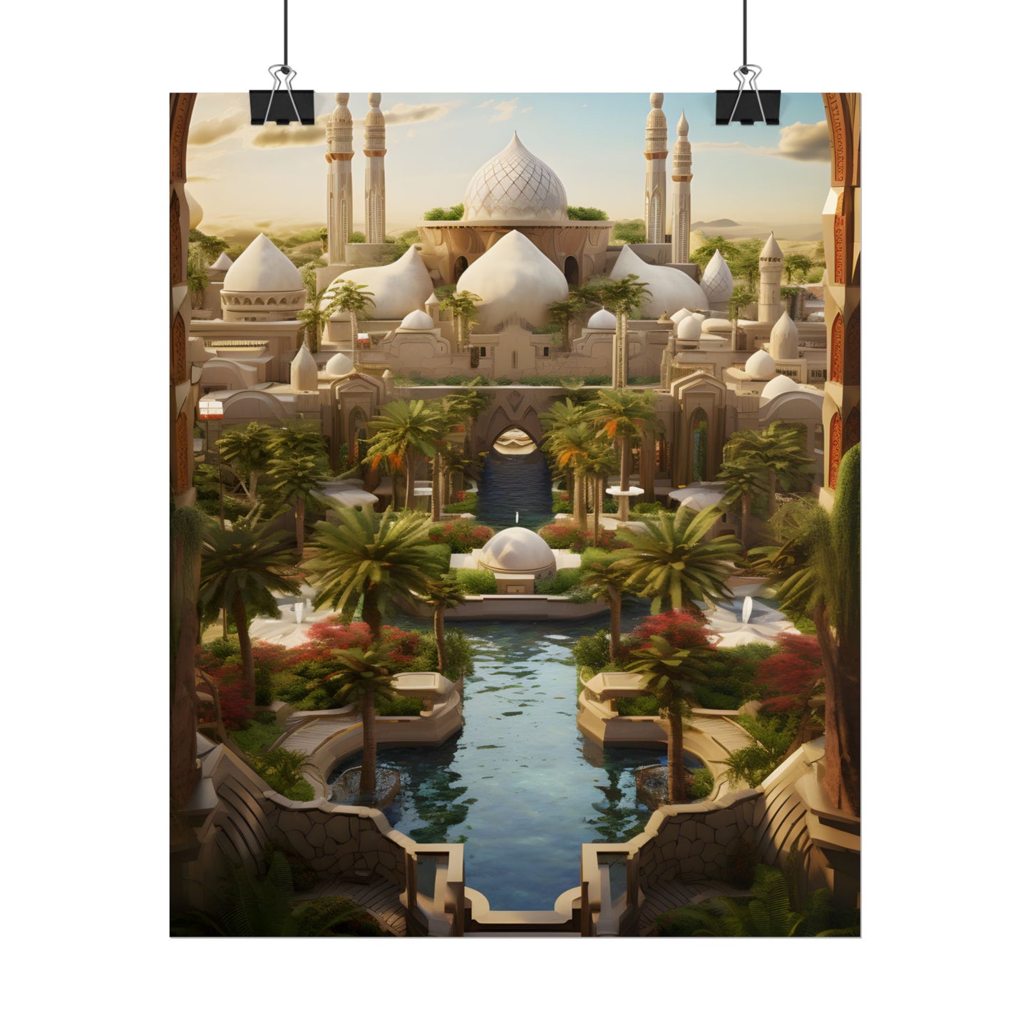 Desert Oasis Dreams: Arabian Nights-Inspired Artwork - Poster