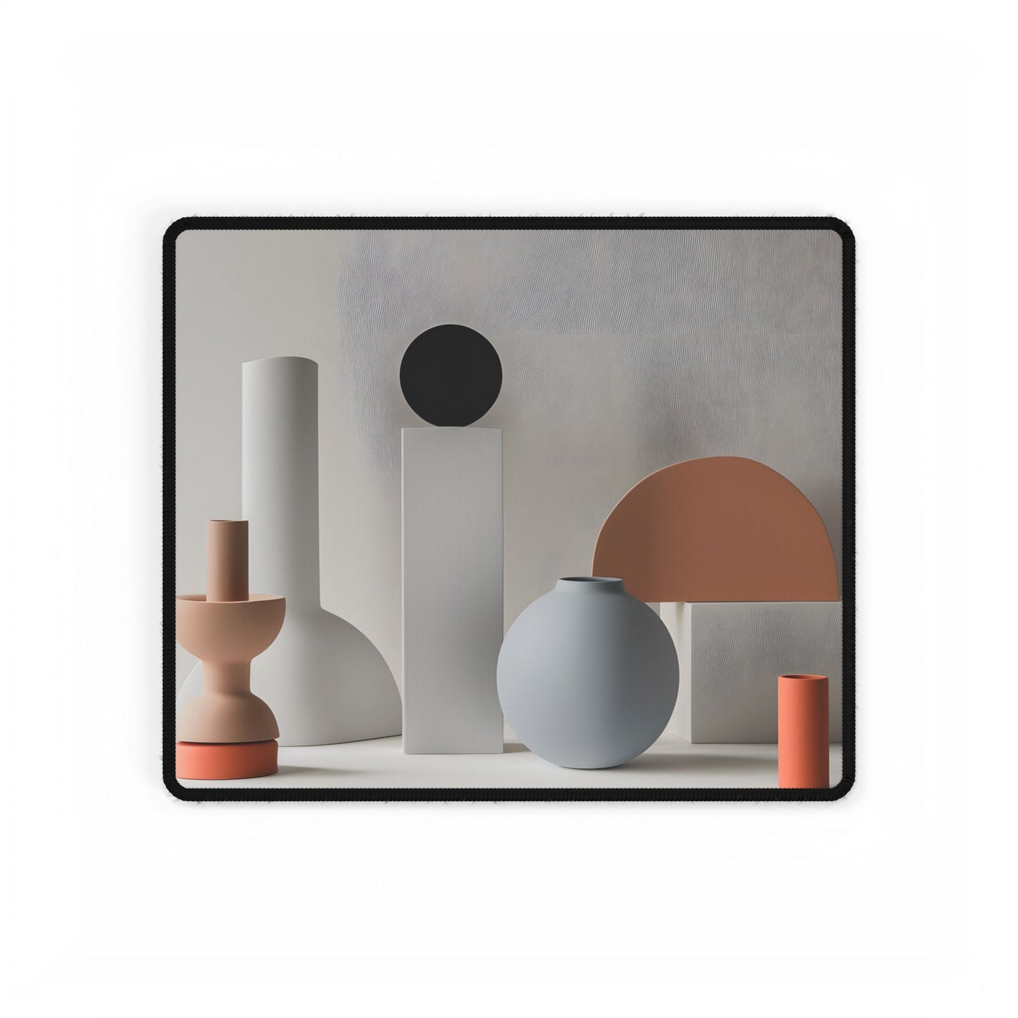 Minimalist Simple Geometric Jewelry: Close-Up View - Desk Mat