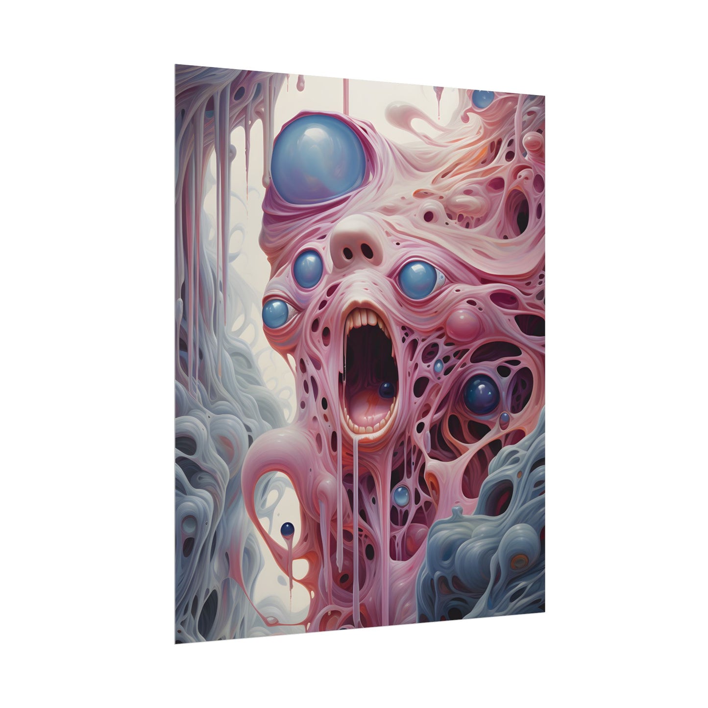 Fabric of Reality: Vibrant Portals and Rifts Artwork - Poster