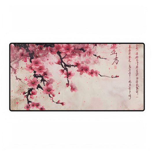 Cherry Blossom Dreams: Japanese Art in Full Bloom - Desk Mat