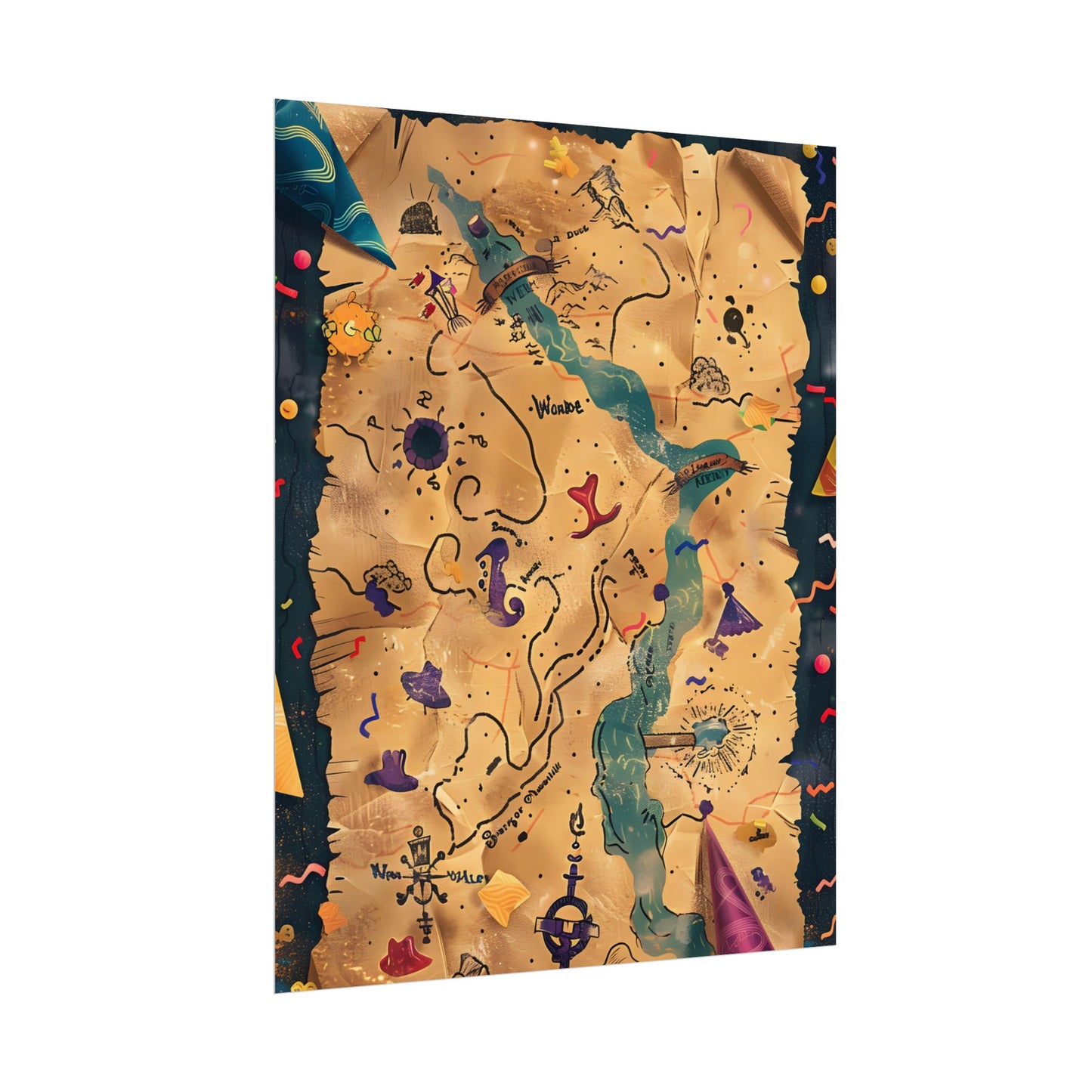 Whimsical Cartoon Portrait: Gentle Illustration of a Hero's Nose - Poster