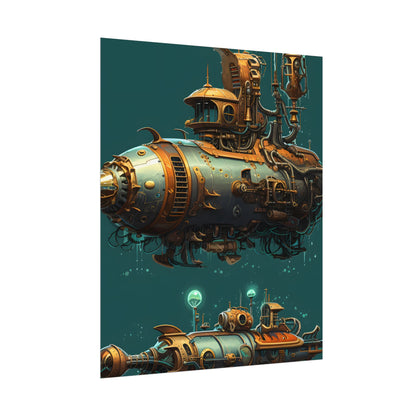 Steampunk Undersea Adventure: Captain Nemos' Submarine Odyssey - Poster