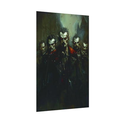 Gothic Vampires: Dark Fantasy Artwork - Poster