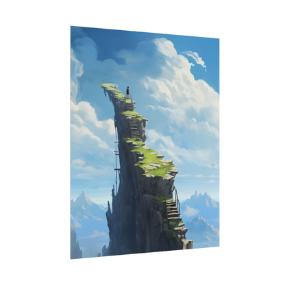 Beautiful Outdoor Moment: A Serene Person in Nature - Poster