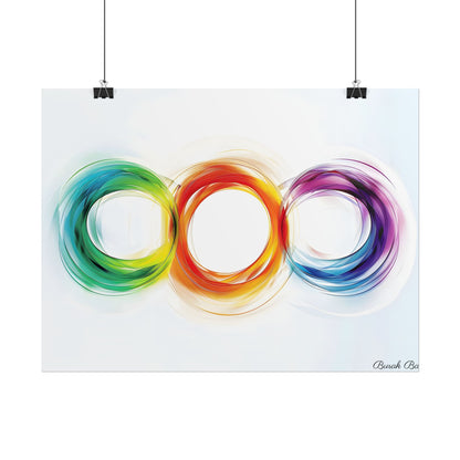 Colorful Swirls: Graphic Art Design - Poster