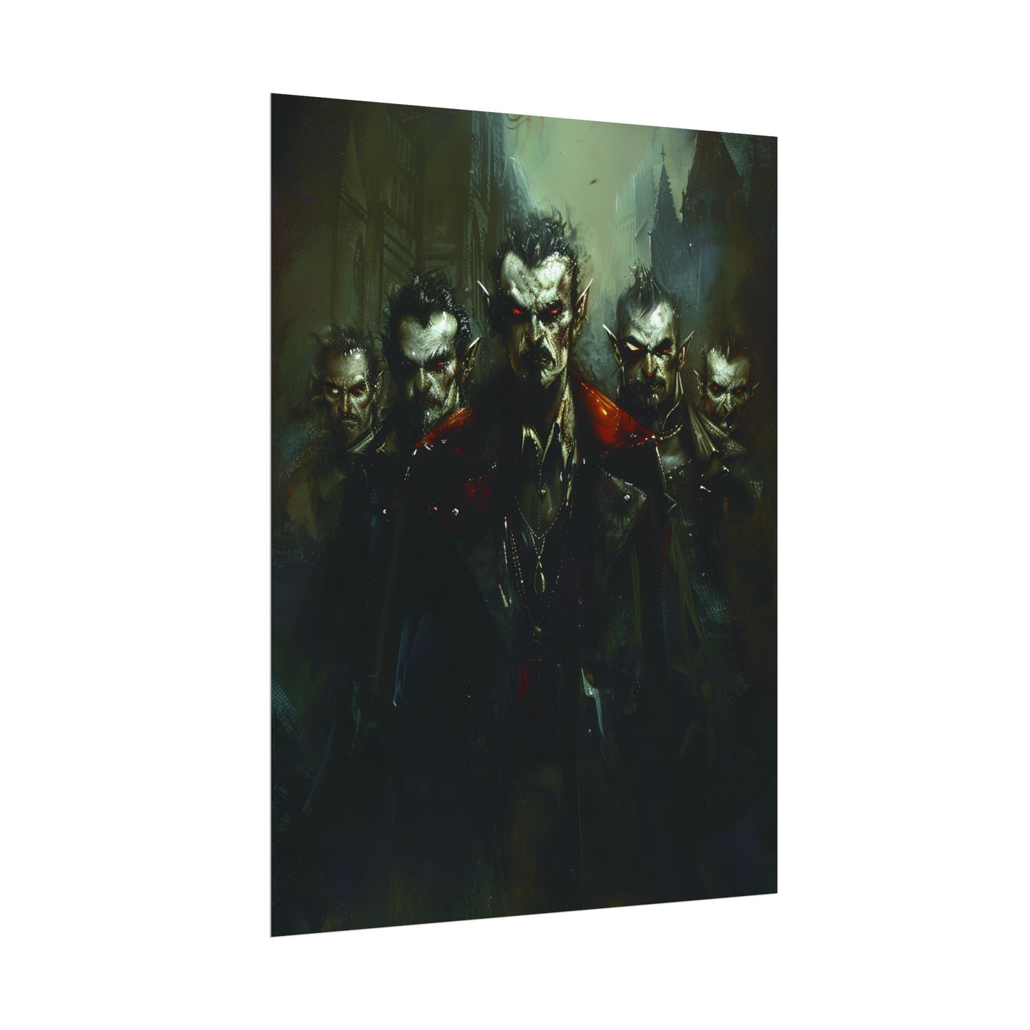 Gothic Vampires: Dark Fantasy Artwork - Poster