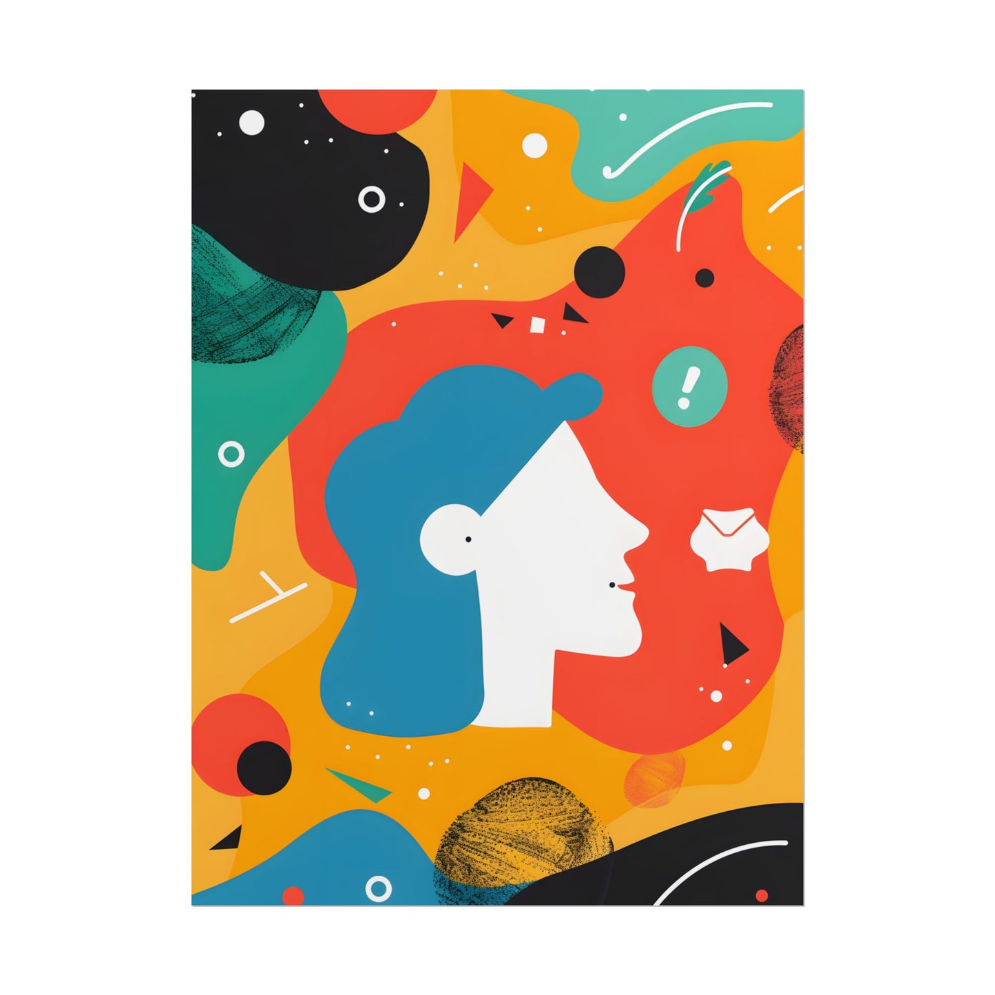 Vibrant Growth Mindset: Colorful Motivation Art - Poster