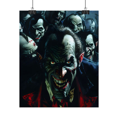 Mischievous Vampires: Gothic Group Artwork - Poster