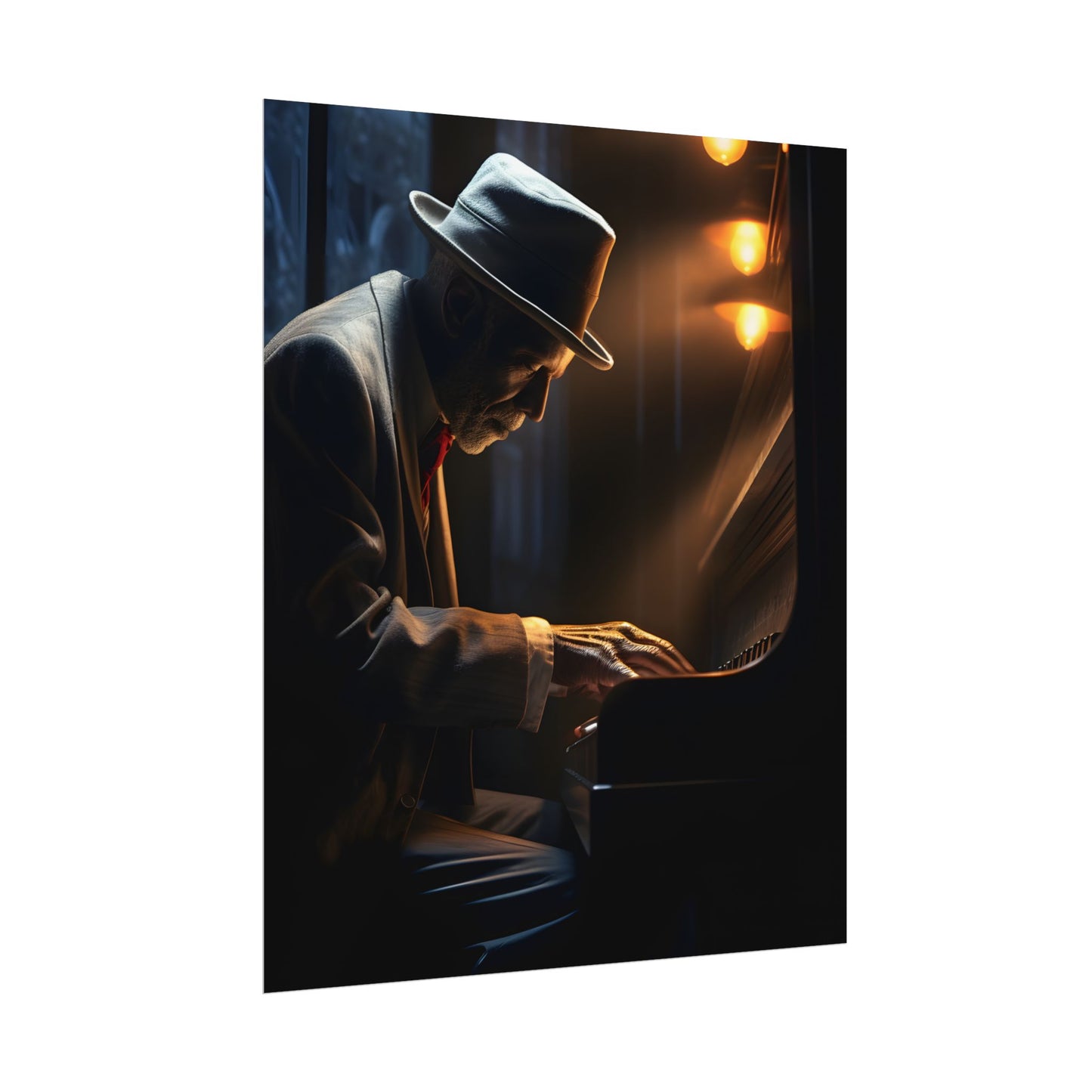 Intricate Piano Moment: Reflections of a Musician - Poster